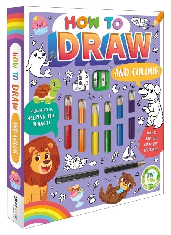 تصویر  How to Draw and Colour Book and Colouring Pens