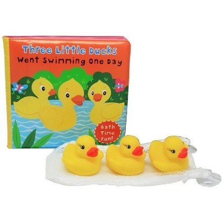 تصویر  Bath Book Toy Set: Three Little Ducks Went Swimming One Day