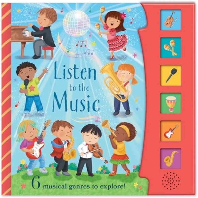 تصویر  Listen To The Music Sound Book - 6 Musical Buttons To Press And Play