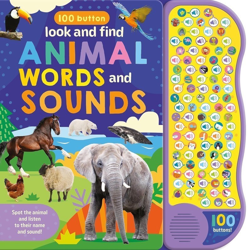 تصویر  100 Button Look And Find Animal Words And Sounds