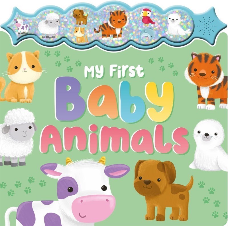 تصویر  My First Baby Animals Sparkly Button Sound Book