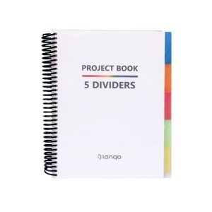 تصویر  دفتر 100 برگ يك خط ديوايدر 5 عددي PROJECT BOOK 5 DIVIDERS