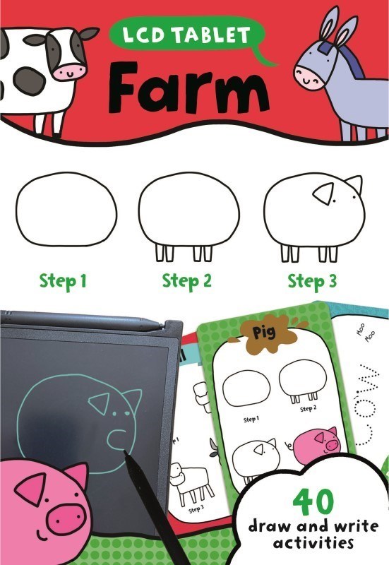 تصویر  Farm LCD Tablet with Flashcards Pack