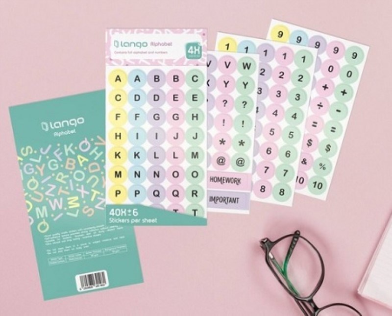 تصویر  استيكر 3 برگي Alphabet لانگو