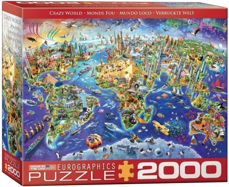 تصویر  پازل CRAZY WORLD 2000 PCS 96×68 CM 8220-5343