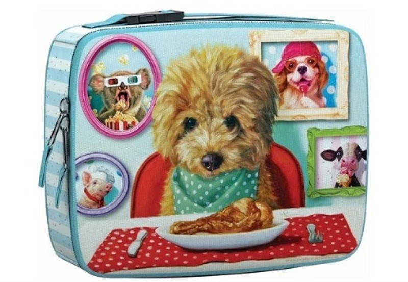 تصویر  پازل با كيف Dinner Time by Heffernan Puzzle In A Lunch0 Bag 100 PCS 48.2×33 CM 9100-5818