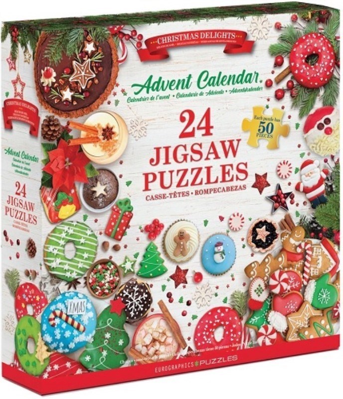 تصویر  پازل Christmas Delights Advent Calendar 24×50 PCS 12.5×12.5 CM 9924-5810