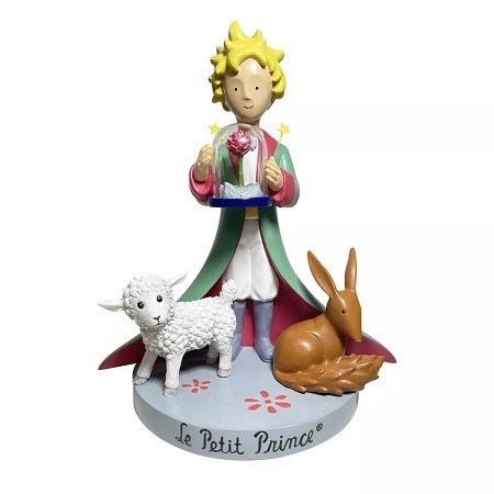 تصویر  مجسمه The Little Prince Collectible Figurine with Pink Sheep and Fox 525824
