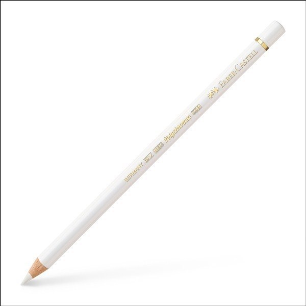 تصویر  101 white polychromos artist color pencil